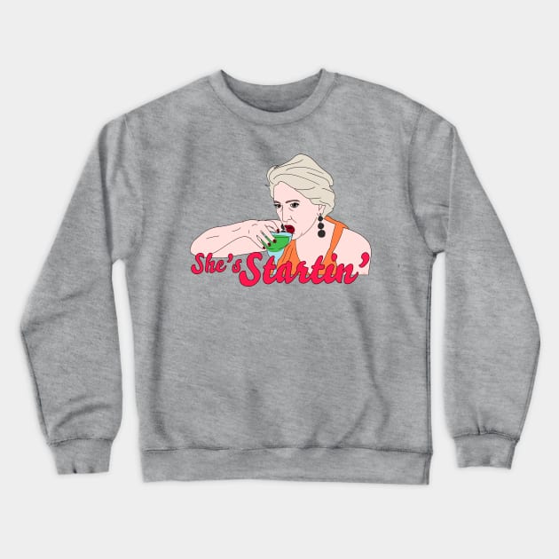 Dorinda's Startin' Crewneck Sweatshirt by thecompassrose